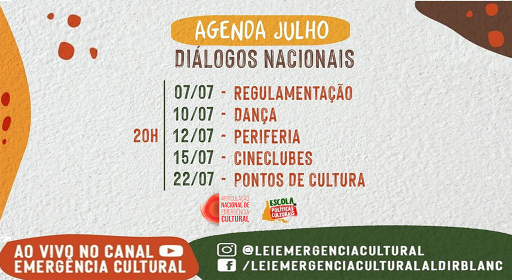 Diálogos Nacionais: temas e segmentos da cultura brasileira em debate no Canal Emergência Cultural no YouTube