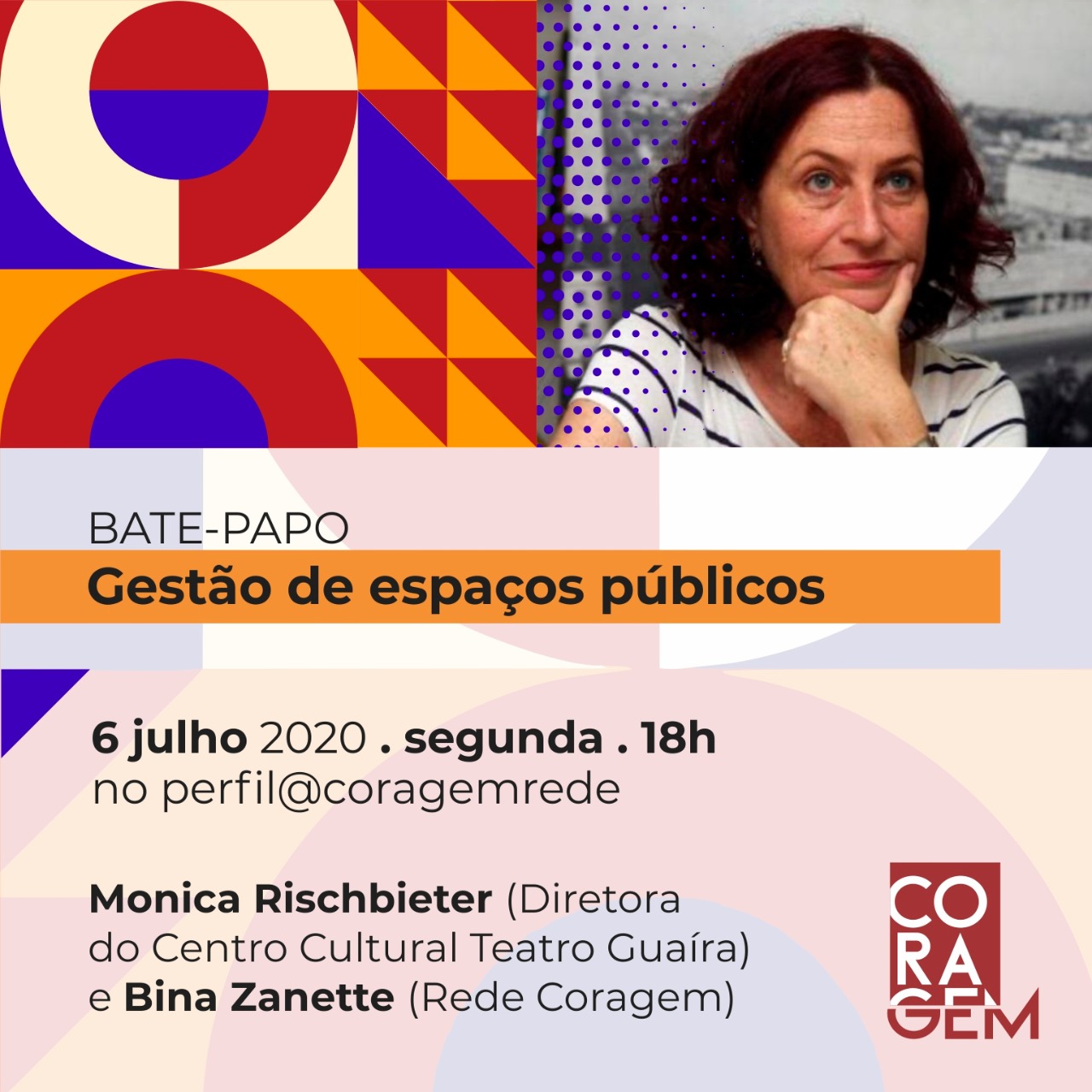 Live sobre Gestão de Espaços Públicos com diretora do Teatro Guaíra
